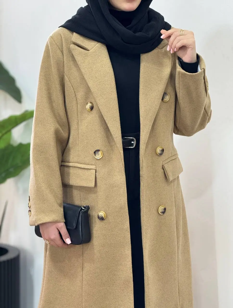 پالتو فوتر آستردار بلند راحیل 1